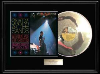 Frank Sinatra Live At The Sands Album Framed Lp Disc Vinyl Record Display Rare