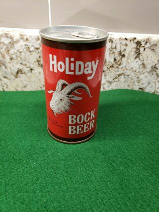 Holiday Bock Beer Pull Tab Beer Can From Holiday Brewing,  Potosi Wisconsin Wi