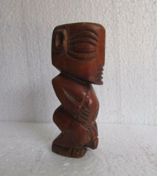 Vintage Old Handcrafted Wooden Tribal Man Statue Sculpture,  Collectible