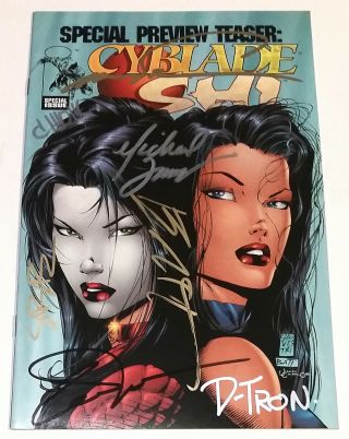 Cyblade / Shi Special Preview Teaser (1995) Signed By Michael Turner Witchblade