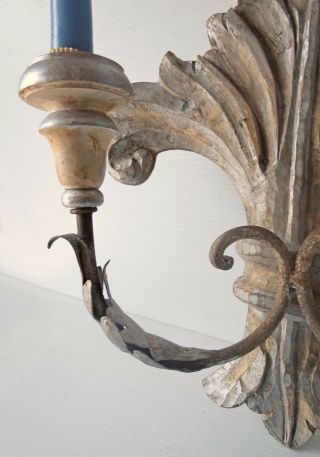 VINTAGE FRENCH STYLE WALL SCONCES (Pair 1) 2
