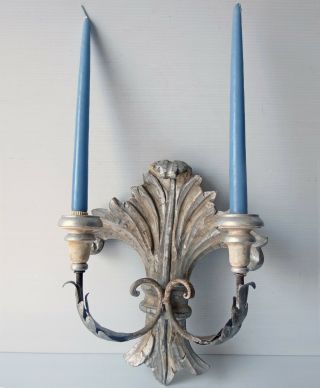 VINTAGE FRENCH STYLE WALL SCONCES (Pair 1) 3