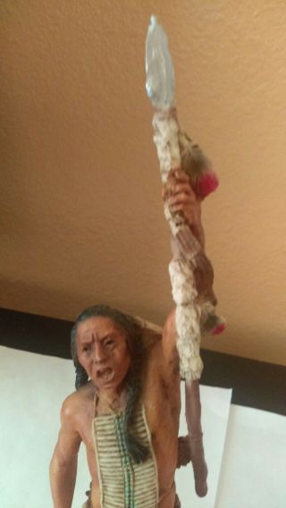 Vintage 1991 Castagna Native American Indian Warrior Statue Crazy Horse
