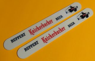 2 Vintage Advertising Ruppert Knickerbocker Beer Foam Scrapers
