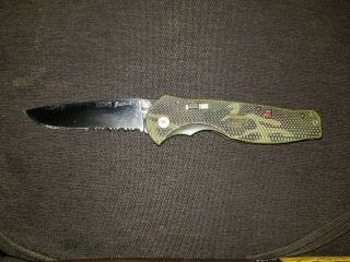 Sog Flash Ii Spring Assisted Camo Combo - Edged Knife