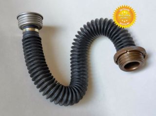 Black Hose Tube Pipe Soviet Russian Military Gas Mask Rubber 40mm