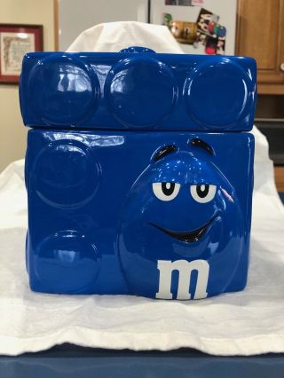 M&m Candies Blue Man Lego Block Cookie Jar By Galerie