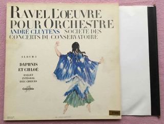AndrÉ Cluytens Ravel Orchestral Music Orig Columbia Saxf 251 Fra - 1960s Lp Nm -