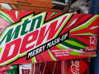 1 - 12oz 12pk Mountain Dew Merry Mash - Up 2019 Limited Edition