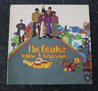 The Beatles Yellow Submarine Uk Vinyl Lp 1st Press Mono Red Lines Pmc 7070