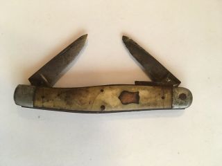 Vintage H.  Boker & Co Cutlery Pocket Knife Germany Worn Unique Collector Art