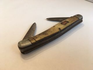 Vintage H.  Boker & Co Cutlery Pocket Knife Germany Worn Unique Collector Art 3