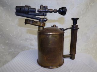 Antique Max Sievert Made In Sweden Blowtorch N°g6 (0.  75 Liters)