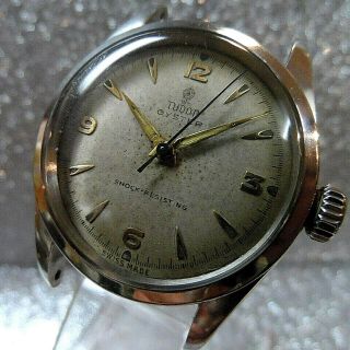 Vintage Rolex Tudor Oyster Winding Mens Watch (dial)