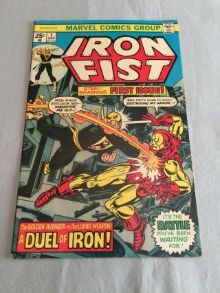Marvel Comics Iron Fist 1 1975 Claremont/byrne Iron Man Mvs Vf -