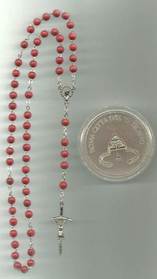 Rosary From Vatican City Blessed By St.  Pope John Paul Ii (wood) Family Estate