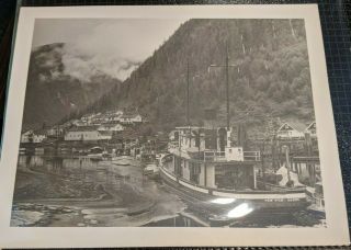 Vintage Photo Album Black & White Photos Boats & Other