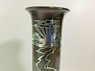 Heintz Art Metal Bronze and Sterling Vase 3