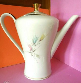 Rare Vintage Edelstein Bavaria Germany Porcelain Teapot 1930 