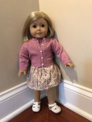 American Girl Doll Kit Kittredge In Meet Outfit Plus Nightie Outfit - Vintage