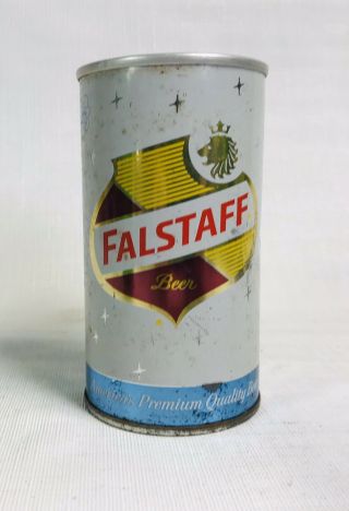 Rare Falstaff Early Pull Tab Beer Can Ft.  Wayne Indiana Zip Top