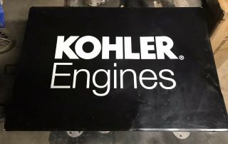 Kohler Engine Metal Sign.  38”x26”.  No Rust