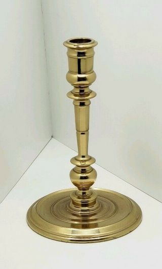 Vintage Baldwin Brass Candlestick,  Forged In America 8 " Tall