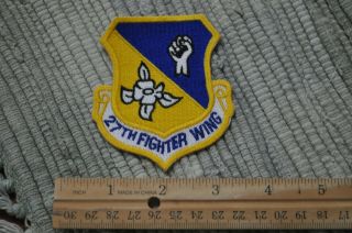 Usaf 27th Fighter Wing 27 Fw Patch F - 16