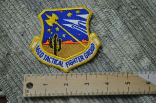 Usaf 162d Tactical Fighter Group 162 Tfg Tac A - 7 F - 16 Patch Az Ang