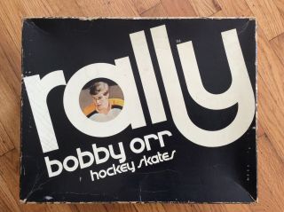 Vintage,  Bobby Orr,  Rally Hockey Skates (leather) Size 9,  Rare Signature Edit.