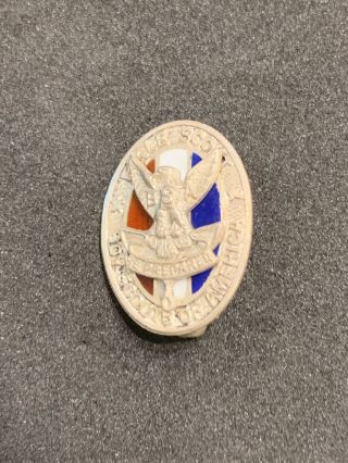 1930 ' s Vintage Boy Scout Eagle Scout Hat Pin Bsa Sterling Silver 3