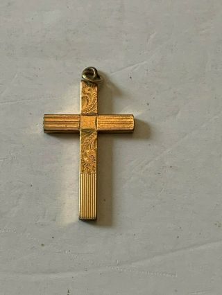 Vintage 1/20th 12k Gold Filled Cross Pendant