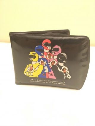 A Rare Vintage 1993 Plastic Power Rangers Small Snap Wallet