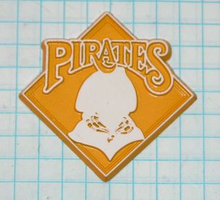 Vintage Pittsburgh Pirates Baseball Logo Rubber Refrigerator Magnet 1