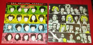 Rolling Stones Some Girls Lp 1978 Dutch Orange Vinyl W/ Celebrity Inner,  Insert