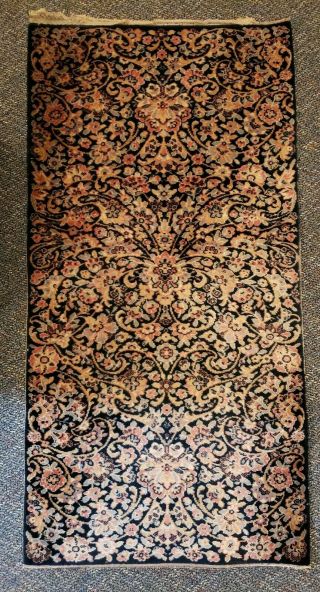 Vintage Old Deco Whittall Anglo Persian Wilton Rug 54 " X 27 "