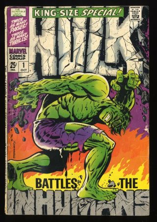 Incredible Hulk Annual 1 Gd,  2.  5