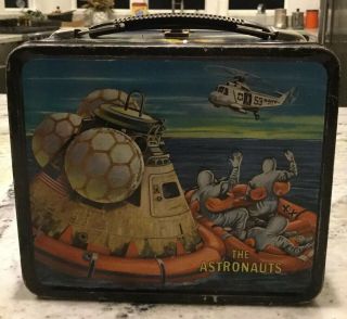 Vintage 1969 The Astronauts Metal Lunch Box No Thermos Aladdin Industries