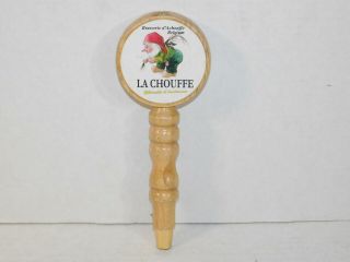 La Chouffe Belgium Gnome Wood Beer Tap Bar Keg Home Brewing Handle Knob Man Cave