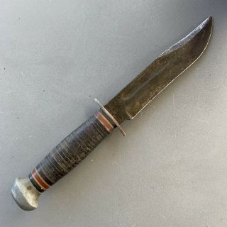 Vintage Ww2 Era Pal Rh - 36 Usa Fighting Combat Knife.  Estate Item As - Found