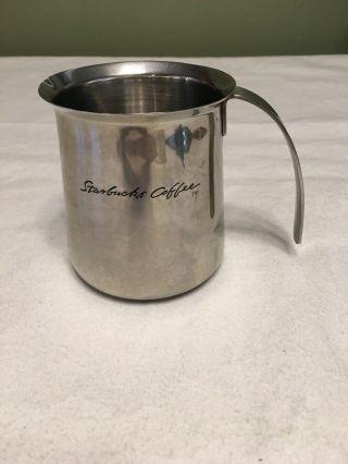 Starbucks Coffee Mug Milk Pitcher Stainless Steel Creamer Steam Cup