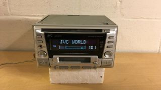 Jvc Kw - Xc777 Near Vintage Double Din Car Stereo Cd Player & Cassette Deck
