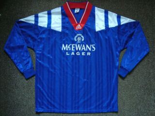 Rare Vintage 1993 Rangers Football Club Home Shirt Top Unworn Size 44 " /46 " Or Xl