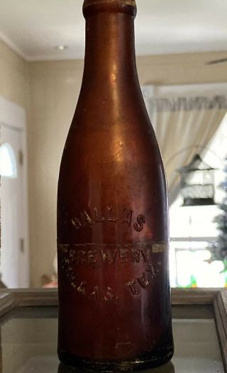 Vintage Amber Dallas Brewery Dallas Texas Bottle