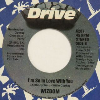 Wizdom I’m So In Love With You Drive 45 Modern Soul Nm Hear