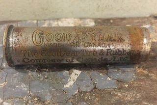 Vintage Schrader Tire Pressure Gauge From Goodyear Tire Co.  Made In Usa