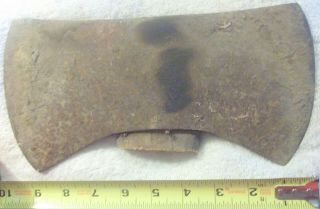Vintage Rare Dunlap 4 Lb Pound Double Bit Ax Axe Head,  Heavy,  Very Large
