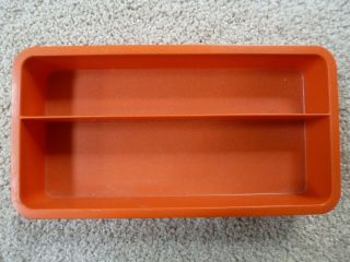 Tupperware Tuppercraft Orange Stow - N - Go Storage Craft Box Tray Insert 1422