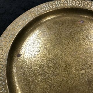Rare Signed Tiffany Vintage Tiffany Gold Dore Bronze Plate Number 1737 3