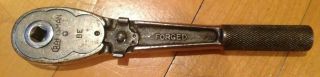 Vintage Craftsman Be Series 1/4 " Female Drive Ratchet Wrench Forged In Usa